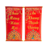 Cặp 2 Câu Đối Đỏ Hình Công Treo Tường Trang Trí Tết 35x75cm - CDTT01