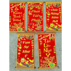 Câu Đối Đỏ Đơn 3d Treo Tường - Câu Đối Trang Trí Tết - CDTT02