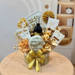 Giỏ Quà Tết Vàng Kim - Quà Tặng Tết Sang Trọng - Quà Trang Trí Tết - QTTT01