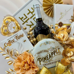 Giỏ Quà Tết Vàng Kim - Quà Tặng Tết Sang Trọng - Quà Trang Trí Tết - QTTT01