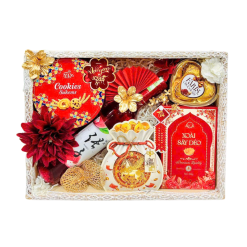 Hộp Quà Tết Chữ Nhật Nhiều Mẫu - Quà Tặng Tết Sang Trọng - Quà Trang Trí Tết - QTTT06