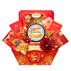 Giỏ Quà Tết - Quà Tặng Tết Sang Trọng - Quà Trang Trí Tết - QTTT10