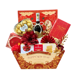 Giỏ Quà Tết Có 4 Màu Đủ Vị - Quà Tặng Tết Sang Trọng - Quà Trang Trí Tết - QTTT12