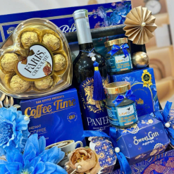 Giỏ Quà Tết 9 Món - Quà Tặng Tết Sang Trọng - Quà Trang Trí Tết - QTTT15