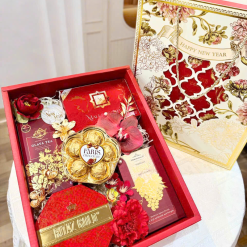 Giỏ Quà 5 Món - Quà Tặng Tết Sang Trọng - Quà Trang Trí Tết - QTTT16