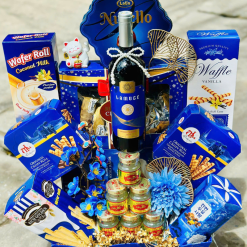 Hộp Quà Tết Màu Xanh - Quà Tặng Tết - Quà Trang Trí Tết - QTTT24