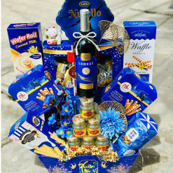 Hộp Quà Tết Màu Xanh - Quà Tặng Tết - Quà Trang Trí Tết - QTTT24