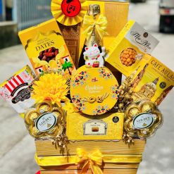 Hộp Quà Tết Rượu Bánh Kẹo - Quà Tặng Tết - Quà Trang Trí Tết - QTTT26
