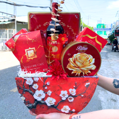 Hộp Quà Trang Trí Tết – Quà Tặng Tết Sang Trọng – Set Quà Cao Cấp - QTTT34