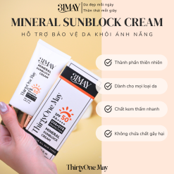 Kem Chống Nắng 31 May Mineral Sunblock Cream SPF50+ PA++++ 50ml - 8938562528132