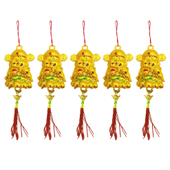 Set 5 Dây Liễn Thần Tài Vàng Treo Cây Trang Trí Tết - TLN09