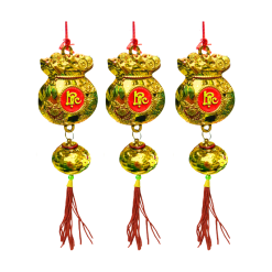 Set 3 Dây Túi Tiền Phúc Lộc Tài Treo Cây Trang Trí Tết - TLN10