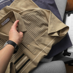 Áo Thun Nam Polo - Áo Thun Cổ Bẻ Nam Phối Sọc Có Túi Trước Ngực Sang Trọng Có Big Size - CS295