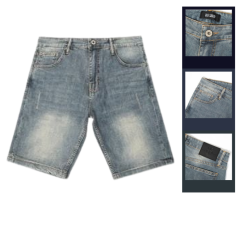 Quần Short Jeans Nam Denim Nam Diagonal Old Sailor - 7146 - QB449