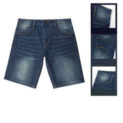 Quần Short Jeans Nam Denim Nam Diagonal Old Sailor - 7186 - QB450