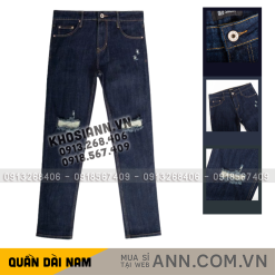 Quần Jeans Dài Nam Osl Aeroflex Deep-Black 95cm Jeans - 6872 - QB452