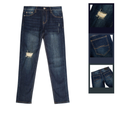 Quần Jeans Dài Nam Osl Aeroflex Deep-Black 95cm Jeans - 6874 - QB453