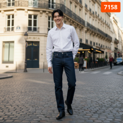 Quần Jeans Dài Nam Osl Aeroflex Deep-Black 95cm Jeans - 7158 - QB454