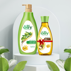 Dầu Gội Ôliu Ôliv Giúp Tóc Chắc Khỏe Bồng Bềnh 650ml - Tặng Dầu Tắm Oliu 3x Dưỡng Ẩm - 8935136865181