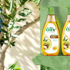 Dầu Tắm Ôliu Ôliv 3x Dưỡng Ẩm 650ml - Tặng Dầu Gội Ôliu Giúp Giảm Gãy Rụng Tóc - 8935136865402