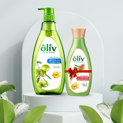 Sữa Tắm Ôliu Ôliv 3x Dưỡng Ẩm 650ml Xanh Dương - Tặng Dầu Gội Ôliu Giúp Giảm Gãy Rụng Tóc - 8935136865334