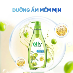 Sữa Tắm Ôliu Ôliv 3x Dưỡng Ẩm 650ml Xanh Dương - Tặng Dầu Gội Ôliu Giúp Giảm Gãy Rụng Tóc - 8935136865334