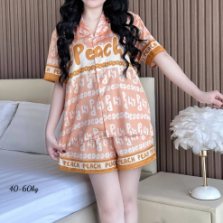 Đồ Bộ Ngủ Nữ Họa Tiết Đơn Giản Mặc Mát Thoải Mái 40–60kg - DBO5198