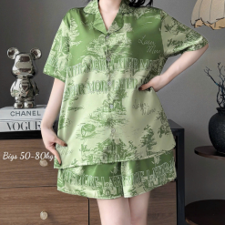 Đồ Bộ Ngủ Nữ Họa Tiết Sang Trọng Mặc Mát Thoải Mái 50–80kg - DBO5204