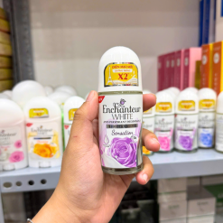 Lăn Khử Mùi Enchanteur Sensation 72h 50ml - Lăn Nách Dưỡng Sáng Da Màu Tím - 8935212804981
