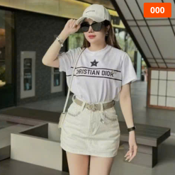 Quần Jeans Nữ Thụng - Quầng Thụng Nữ - Váy Jean Nữ Thêu Chanel Vải Đẹp Dày Mềm Không Co Giãn - QG301