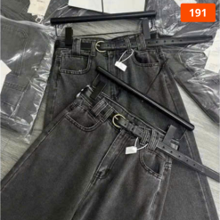 Váy Suông Dài - Váy Jeans Nữ - Váy Nữ Thắt Nơ - Quần Suông Dài - Quần Bí Ngô - Chất Liệu Vải Đẹp Dày Mềm Không Co Giãn Mặc Bền Đẹp (Nhiều Mẫu) - QG303