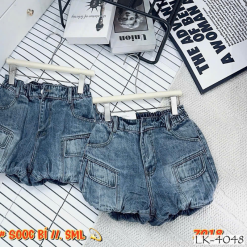 Quần Short Jeans Nữ - Quần Jeans Ống Suông - Quần Bí Ngô - Váy Ngắn Nữ Dễ Thương Vải Đẹp Dày Mềm Không Co Giãn - QG308