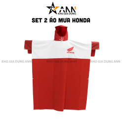 Set 2 Áo Mưa Honda Vải Polyester Chống Thấm Nước - AMCT02