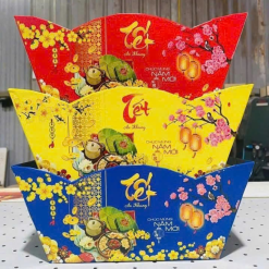 Đế Trang Trí Giỏ Quà Tết - Khay Thuyền Trang Trí Tết - KTTTT01