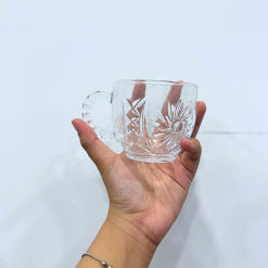 Bộ 6 Ly Thủy Tinh Họa Tiết Cao Cấp - Cốc Thủy Tinh Sang Trọng 8x7cm - LTTCC02