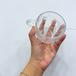 Bộ 6 Ly Thủy Tinh Họa Tiết Cao Cấp - Cốc Thủy Tinh Sang Trọng 8x7cm - LTTCC02