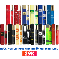 Nước Hoa Charme Mini 10ml Nhiều Mùi - Nước Hoa Nữ Charme - Nước Hoa Nam Charme - NHC10CL