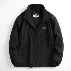 Áo Khoác Dù Nam Cổ Trụ - Áo Khoác Cổ Trụ In Hình Ngọn Núi Trước Ngực Bền Đẹp Có Big Size - AK098