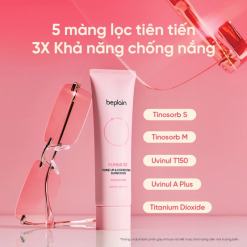 Kem Chống Nắng Beplain Sunmuse Tone Up Màu Hồng Dâu 50ml - KCNBSMHD50ML