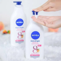 Sữa Dưỡng Thể Nivea Dưỡng Da Sáng Mịn 350ml Màu Hồng - Ban Ngày - SDTNMH350ML
