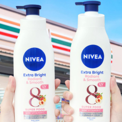 Sữa Dưỡng Thể Nivea Dưỡng Da Sáng Mịn 350ml Màu Hồng - Ban Ngày - SDTNMH350ML