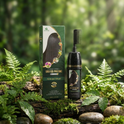 Dầu Gội Phủ Bạc Hồng Tâm Màu Đen 200ml - 8938529135342