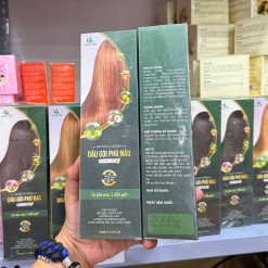 Dầu Gội Phủ Bạc Hồng Tâm Màu Nâu 200ml - 8938529135359