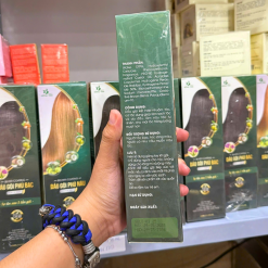 Dầu Gội Phủ Bạc Hồng Tâm Màu Nâu 200ml - 8938529135359