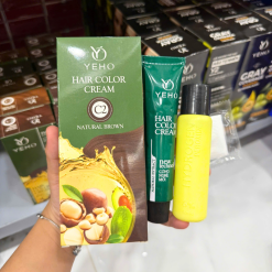 Kem Nhuộm Phủ Bạc Yeho C2 Màu Nâu Tự Nhiên - Kem Nhuộm Yeho - 8936208981266