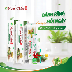 Combo 2 Cây Kem Đánh Răng Ngọc Châu Trắng Răng 100g/Tuýp - Kem Đánh Răng Dược Liệu + Tặng 1 Bài Chải Đánh Răng - 8936009151981