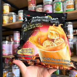 Cà Phê Wake Up - Cà Phê Sài Gòn - Cafe Sữa Đậm Vị Hòa Tan 3 Trong 1 456g (Túi 24 Gói x 19g) - 8934683007044