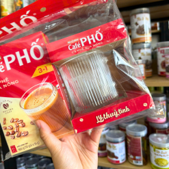 Cà Phê Phố - Cà Phê Sữa Nóng 3 In 1 160g Hộp 10 Gói - Tặng Ly Thủy Tinh - 8936024241766