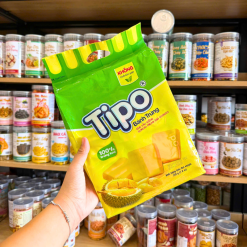 Bánh Trứng Tipo Kem Sầu Riêng, Trứng - Bánh Tipo Gói Lớn 220g - 8934760212286