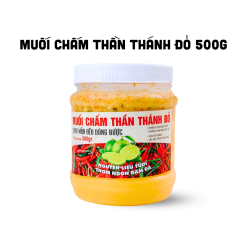 Muối Chấm Thơm Ngon 500g - Muối Chấm Thần Thánh Đỏ Chai Mặn Đều Dùng Được - MCTTD500G
